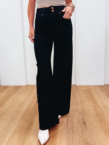 Make It Take It By Risen - Double Button Jeans - Black