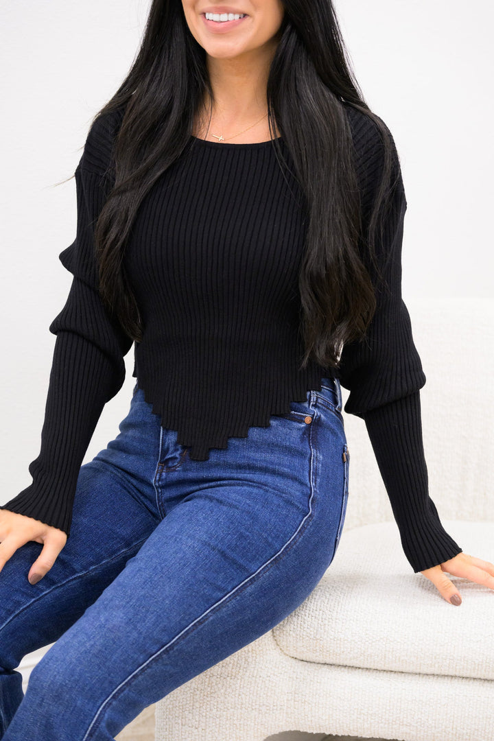 Leaps Of Faith Crop Sweater Top - 9 Colors!