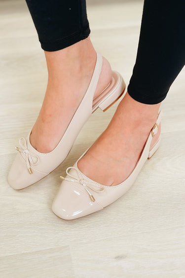 Fresh Sling Back Flats - Nude
