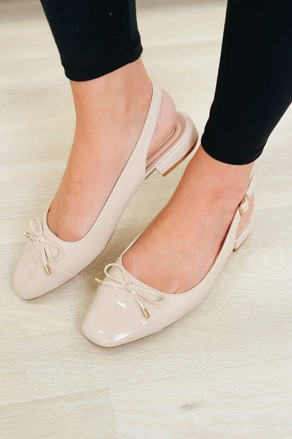 Fresh Sling Back Flats - Nude