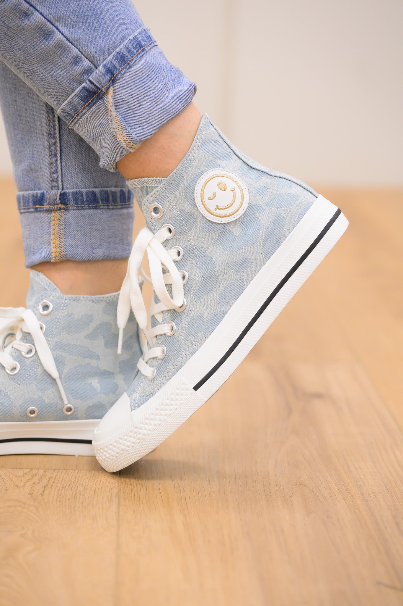 Ccocci Hattie Smiley Face High Top Sneakers - 3 Colors!