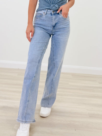 Iconic By Mica - High Rise Wide Leg Jeans