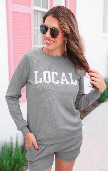 Local Embroidered Ribbed Set