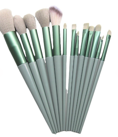 13 pc Make Up Brush Set With Storage Bag - 5 Colors!