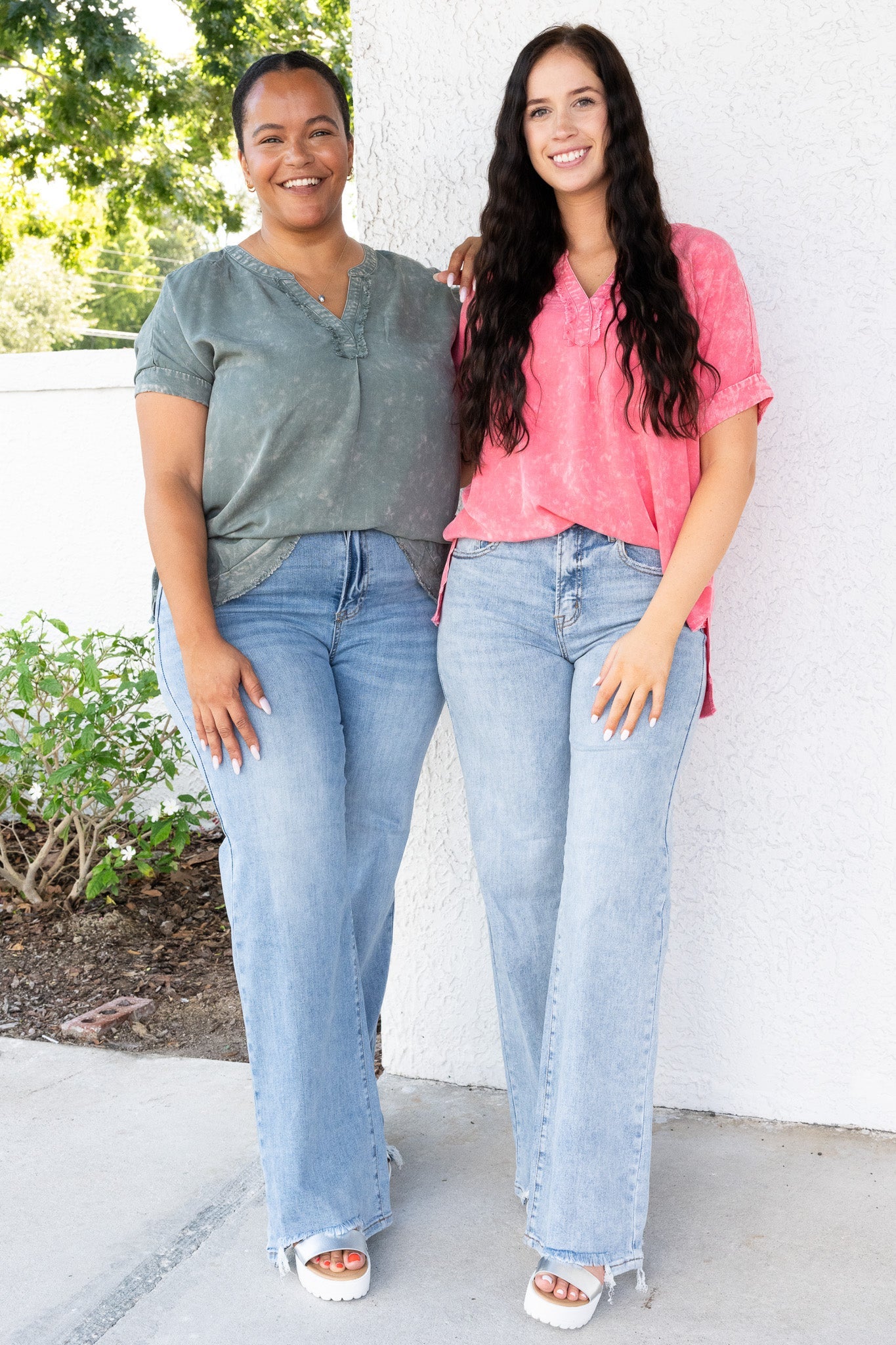Brooke Jeans By Risen High Rise Wide Leg - Light