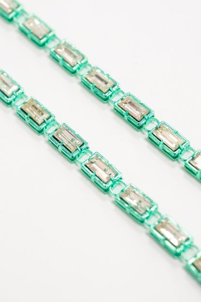 Crystal Palazzo Necklace - Metallic Beach Cocktail