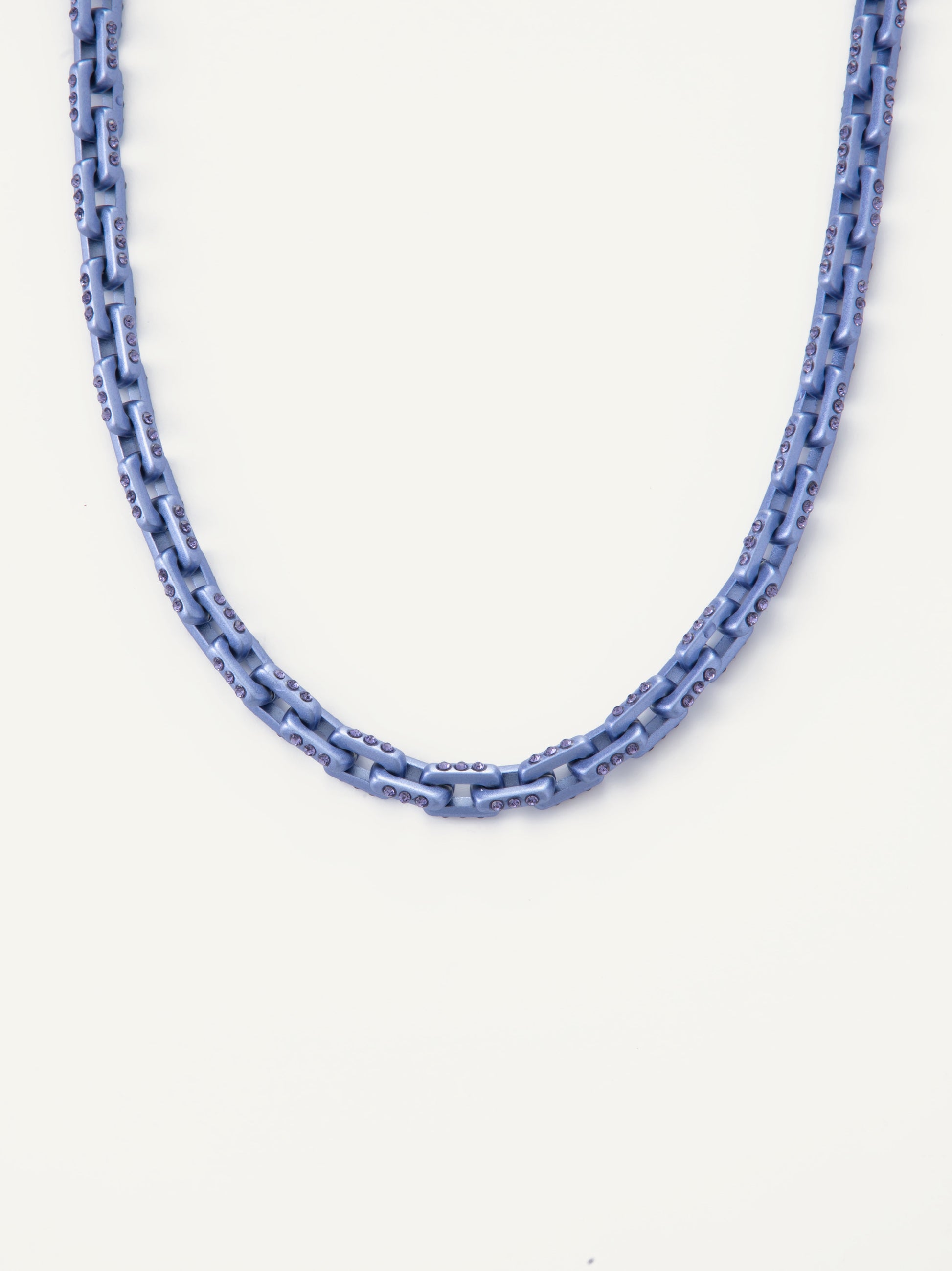 Myra Necklace - Metallic Indigo Blue