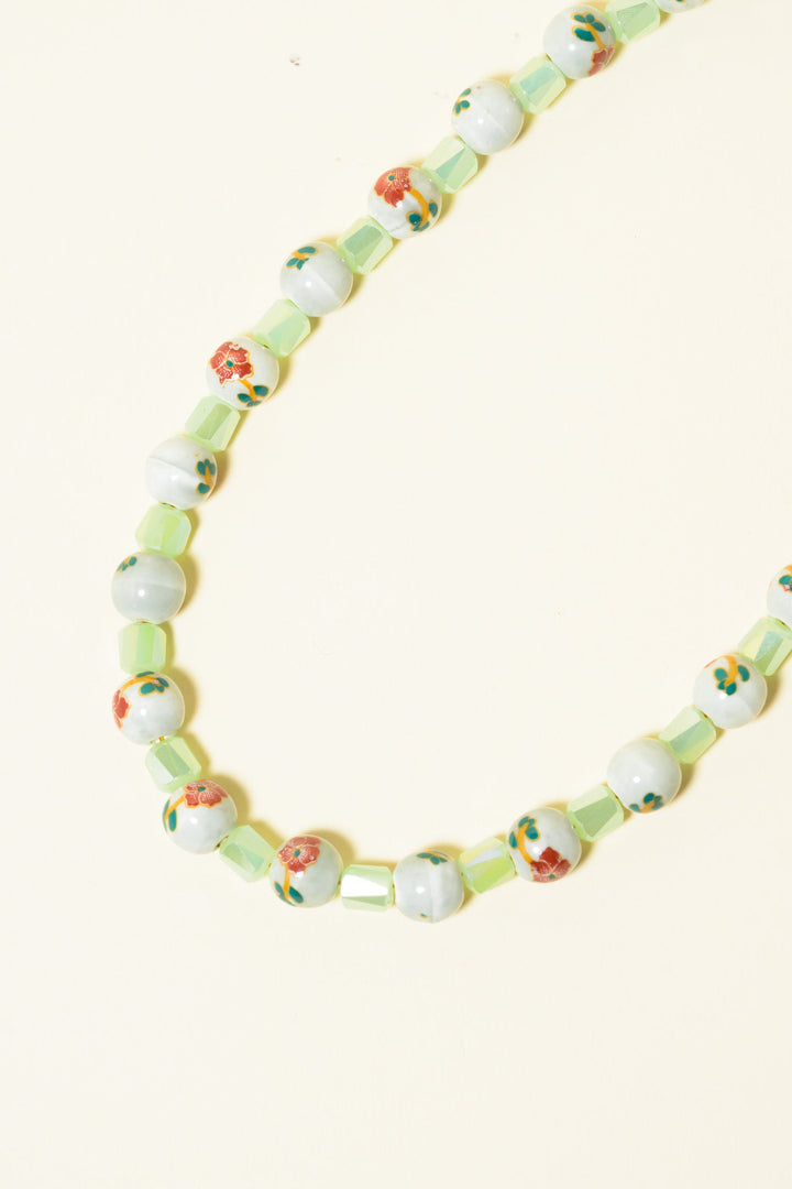 Zen Garden Necklace - Green Opal