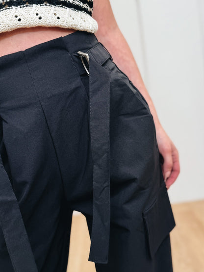 Little Iconic Buckle Belt Cargo Pants