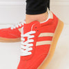 Christi Double Stripe Sneakers - Vintage Red