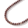 Sally Necklace - Silver Burgundy