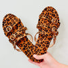 Kami Buckle Straps Flat Sandals - Leopard
