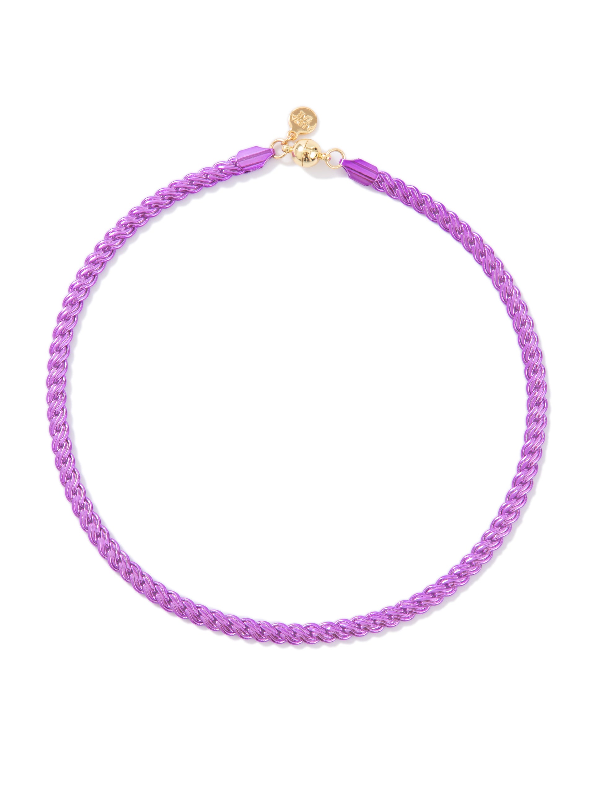 Days Of Our Lives Necklace - Liquid Metallic Bright Purple