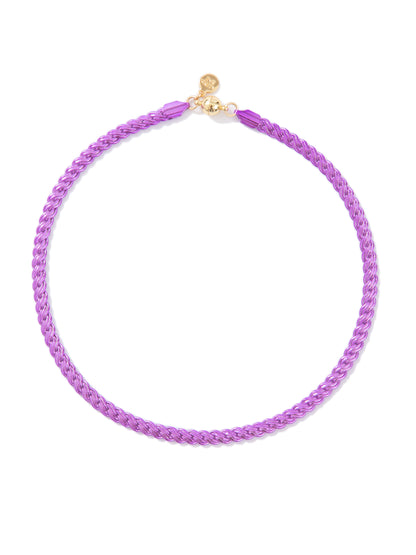 Days Of Our Lives Necklace - Liquid Metallic Bright Purple