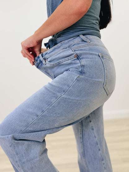 Iconic By Mica - High Rise Wide Leg Jeans