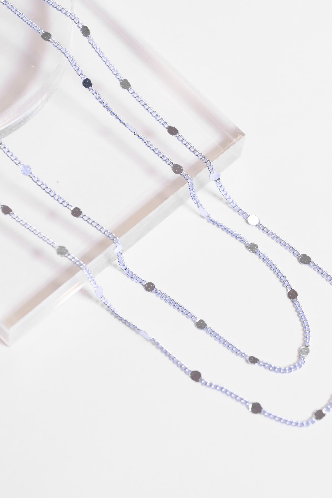 Shelly Necklace - Metallic Ice Blue