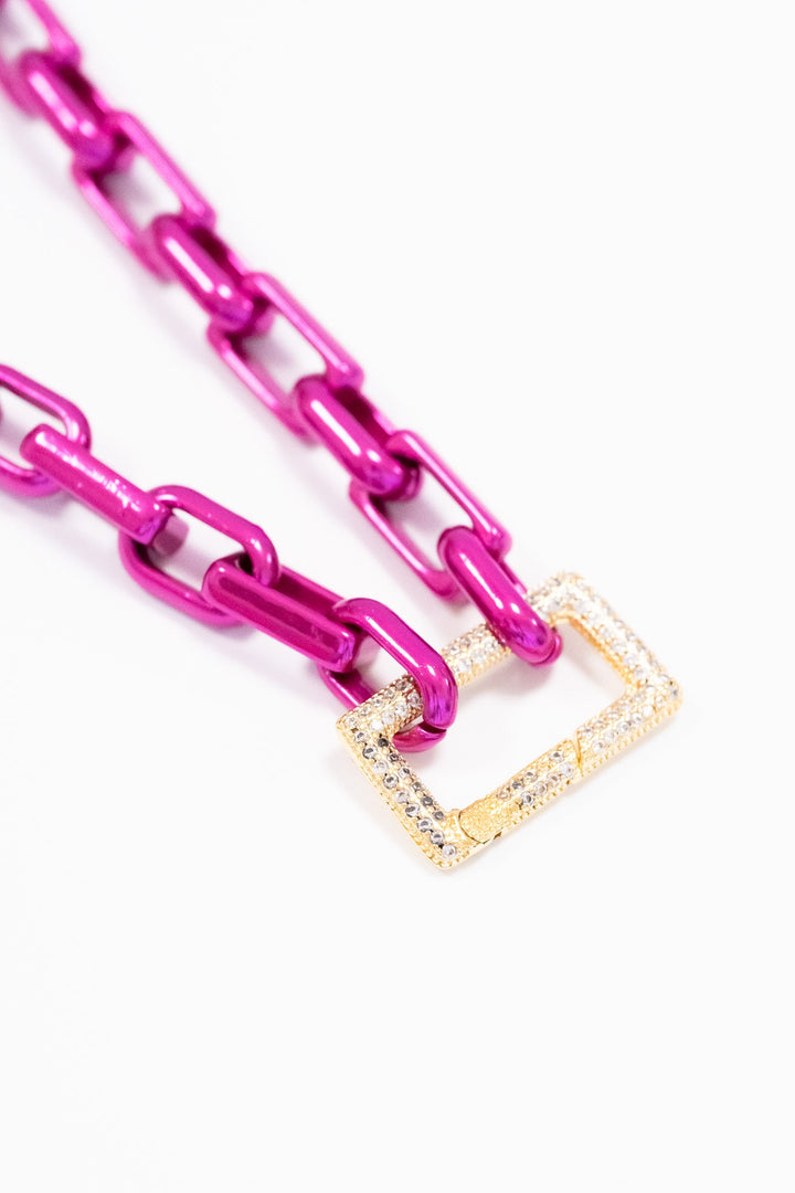 Mini Michelle Necklace - Metallic Wildflower