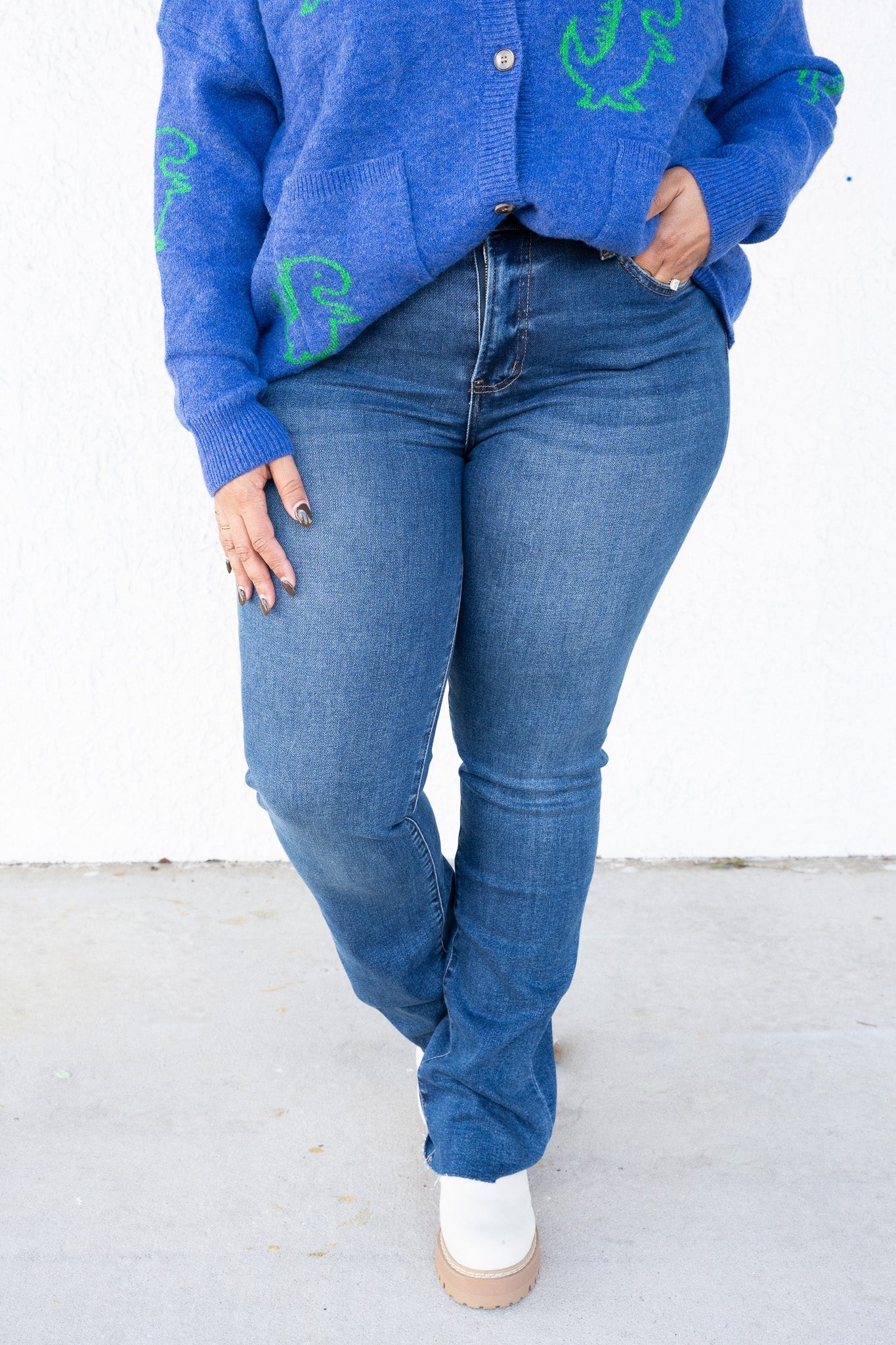 Something About You By Lovervet - High Rise Slim Bootcut Jeans