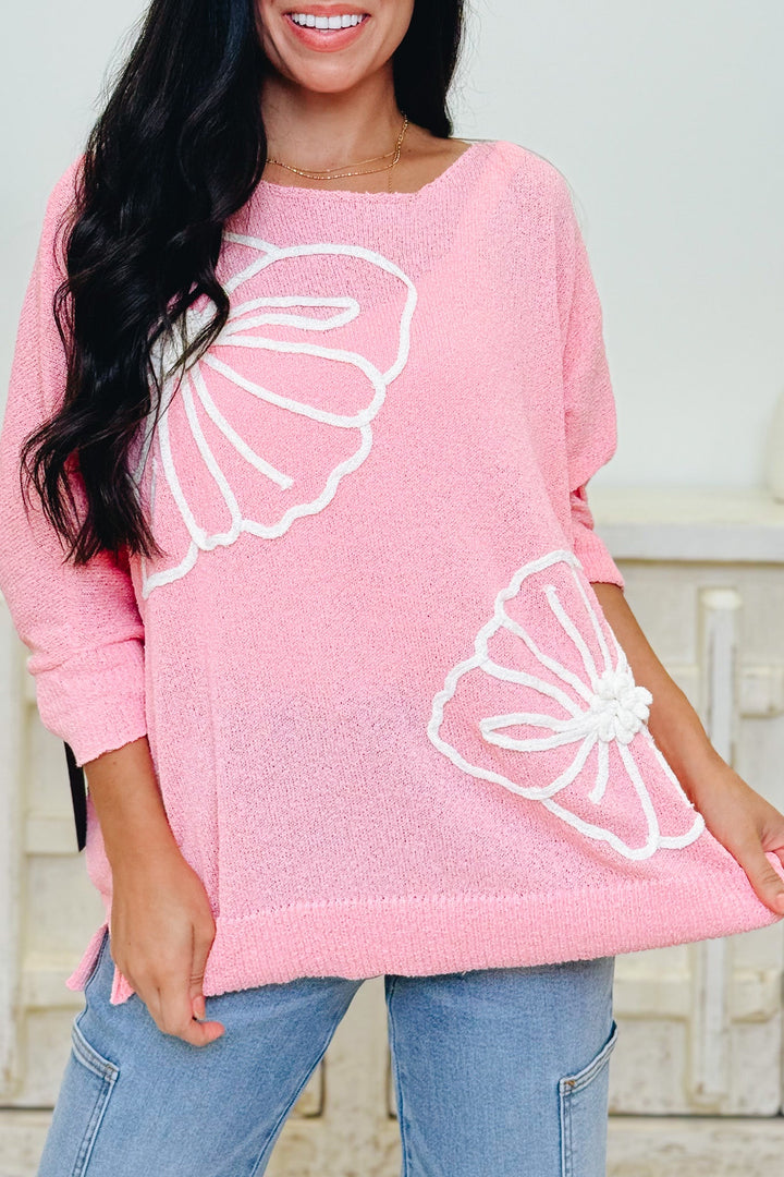 Stitch In Bloom Top - 3 Colors!