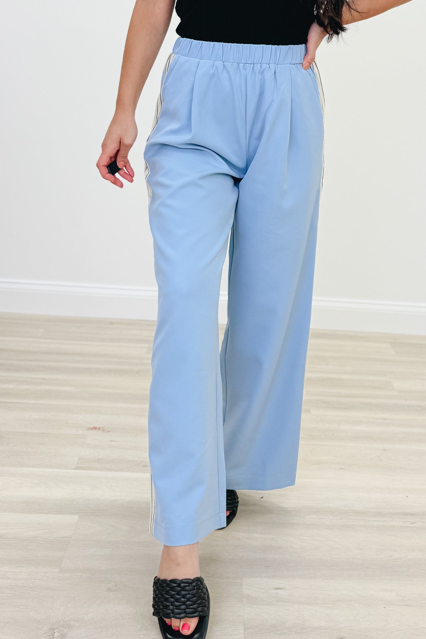 Side Tracked Pants - 3 Colors!