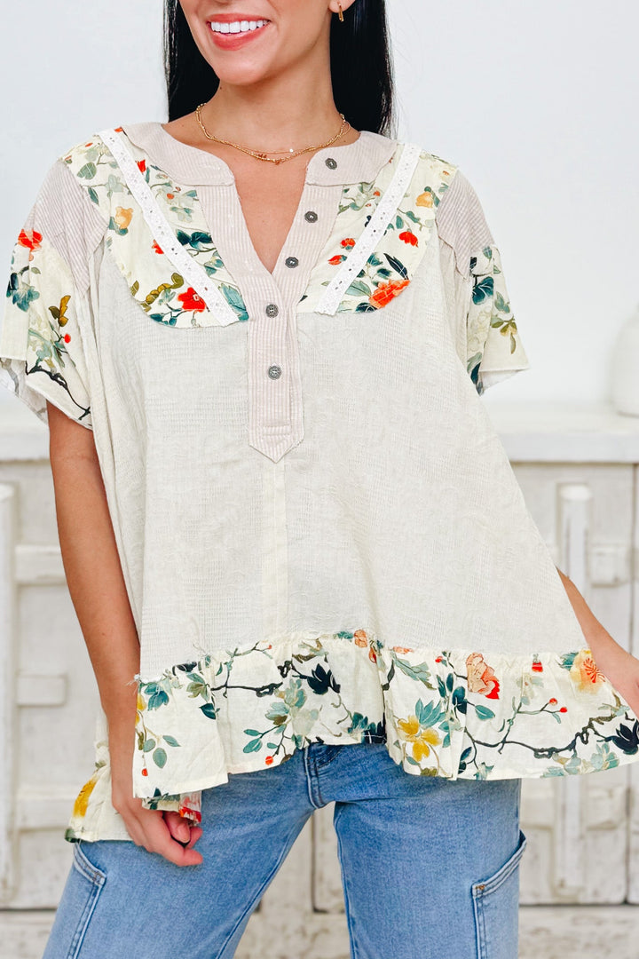 Give Her Flowers Floral Top - 2 Colors!