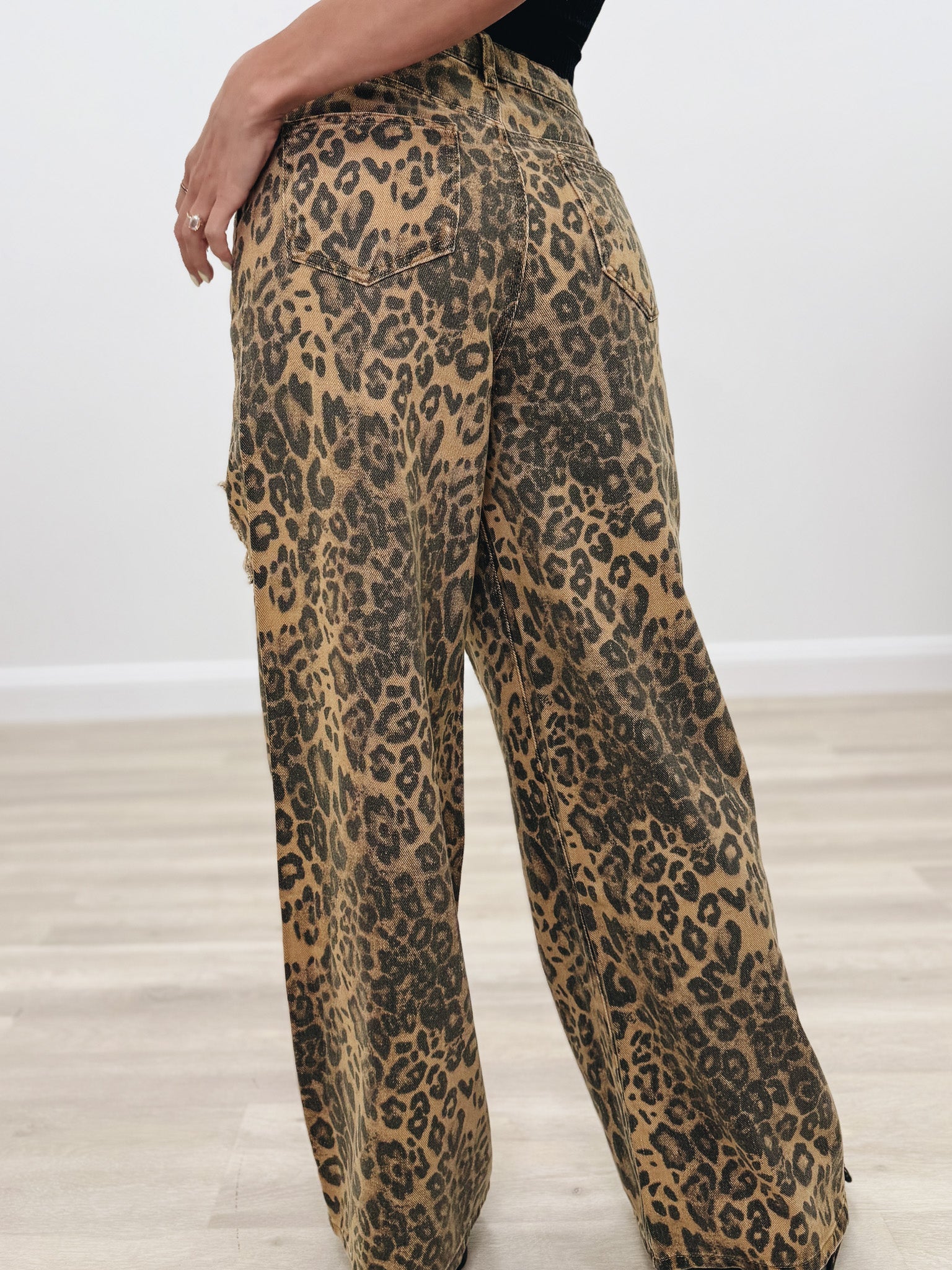 She's A Survivor Mid Rise Distressed Jeans