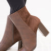 Mover Pointed Toe Ankle Booties - Brown