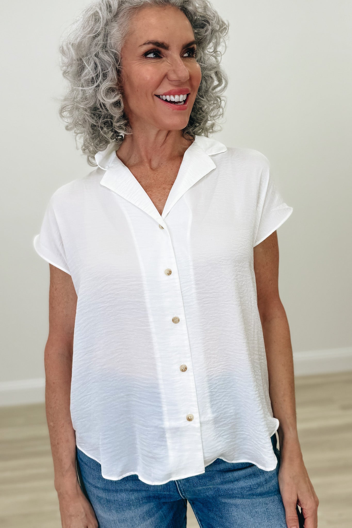 Buttoned Bliss Button Down Top - 3 Colors!