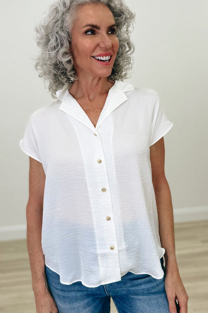 Buttoned Bliss Button Down Top - 3 Colors!