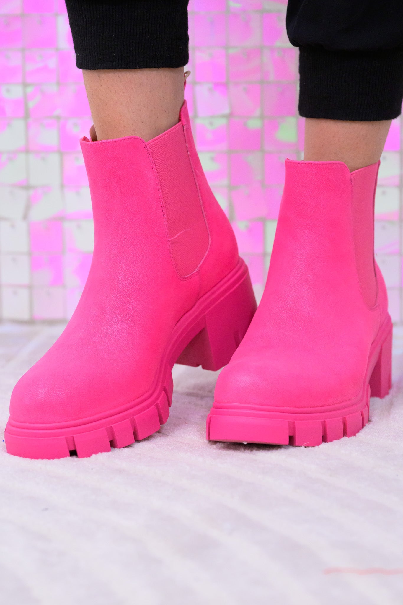MIA Ivy Boots - Hot Pink