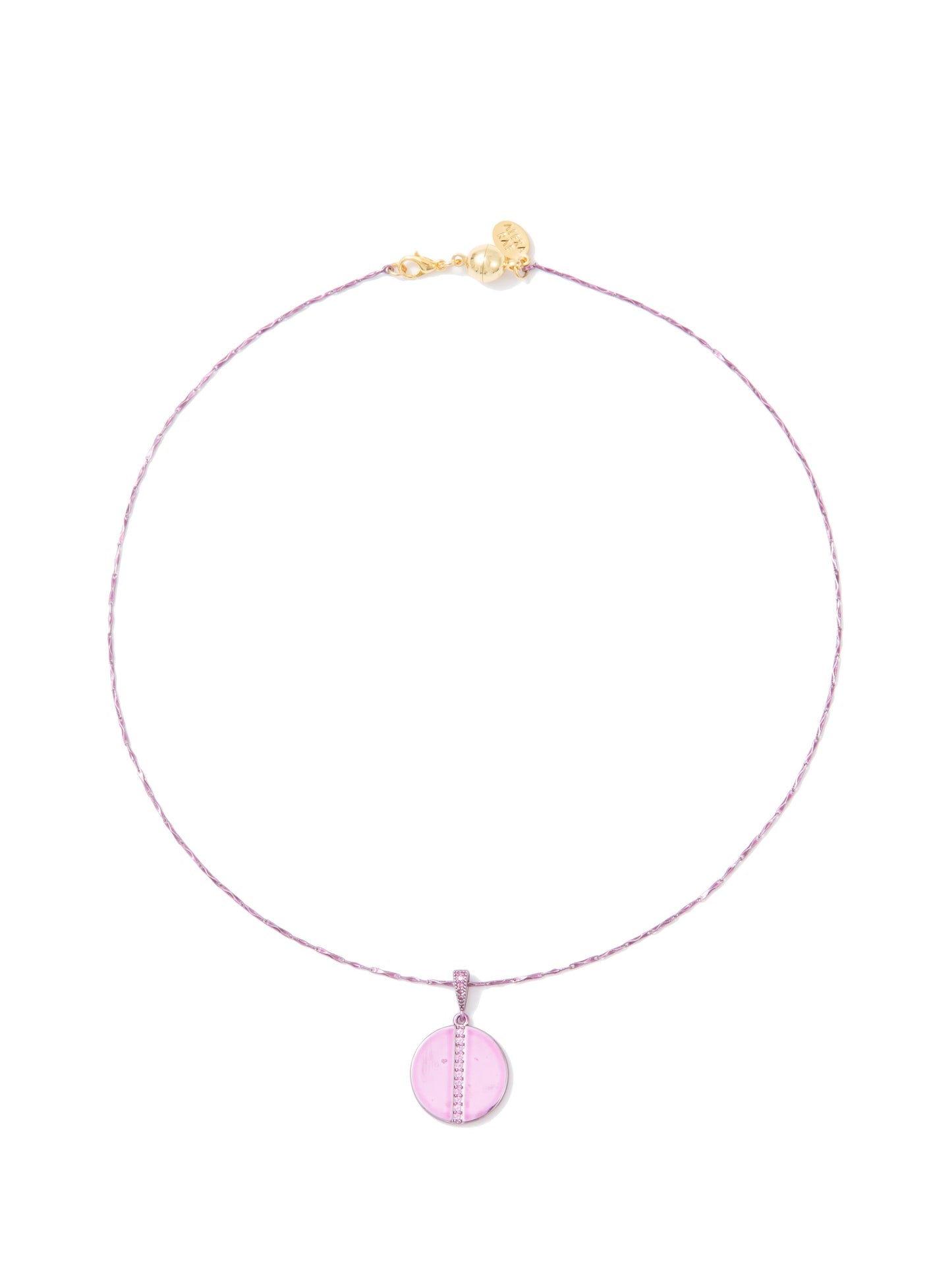 Eclipse Necklace - Liquid Metallic Amethyst Haze