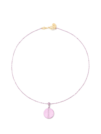 Eclipse Necklace - Liquid Metallic Amethyst Haze