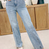 Material Girl By Judy Blue - Seam Insert Retro Wide Leg Jeans