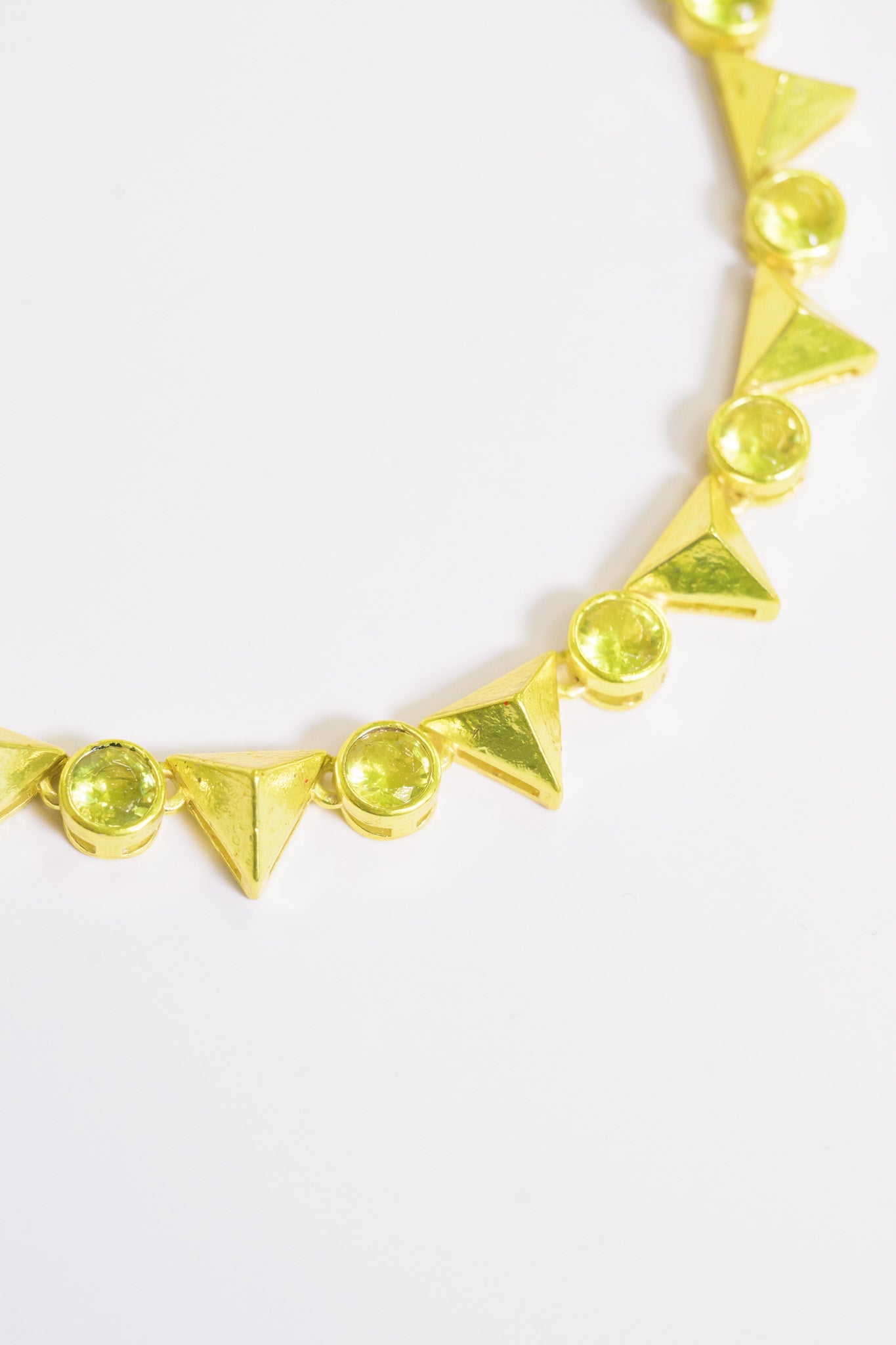 Last Dance Anklet - Metallic Lime Punch