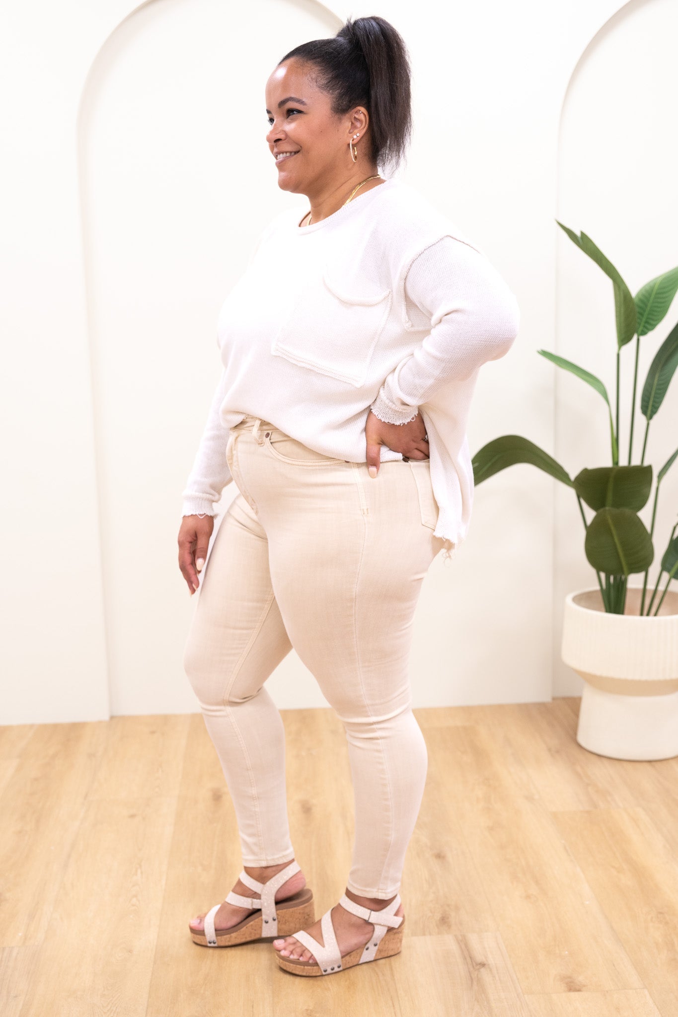 Judy Blue Cool Whip High Rise Garment Dyed Tummy Control Skinny Jeans