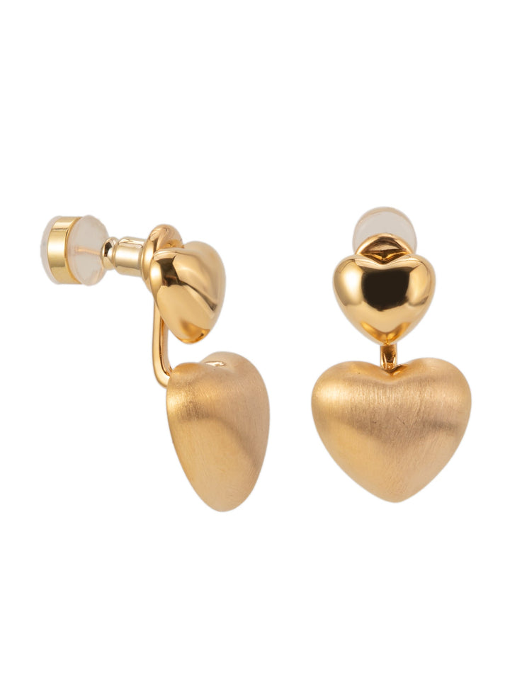Heart Song Earrings - Gold