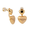 Heart Song Earrings - Gold