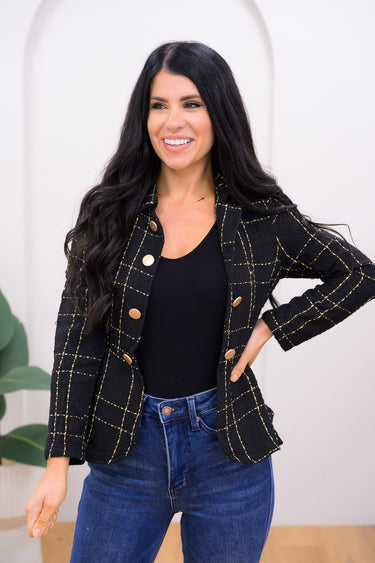 Miss Sparkling Peplum Blazer - 4 Colors!