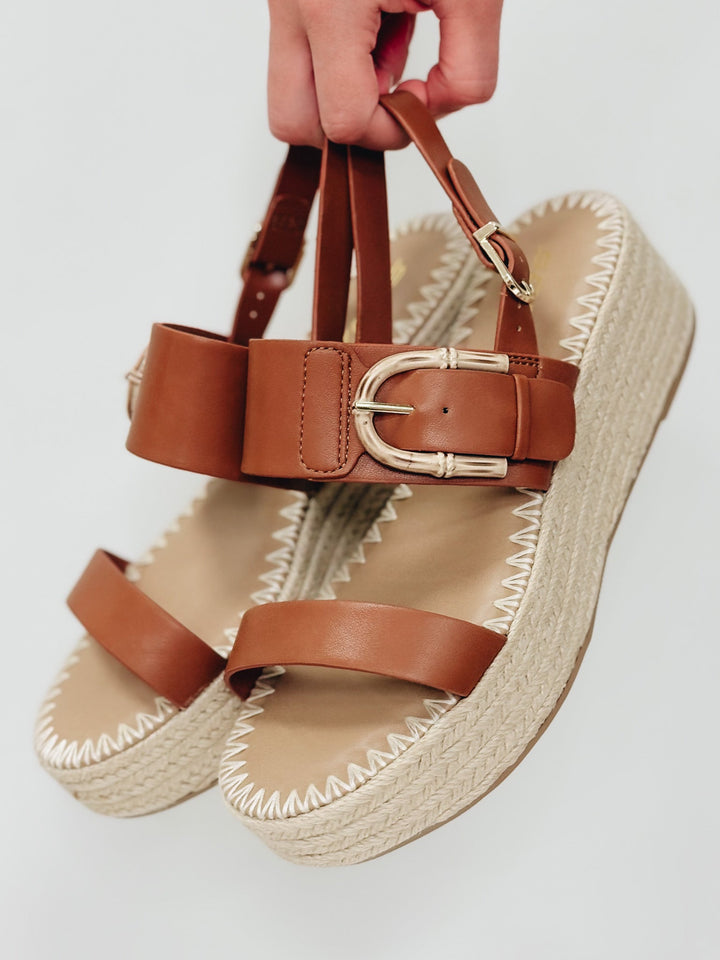 The Grand Platform Sandals - Tan