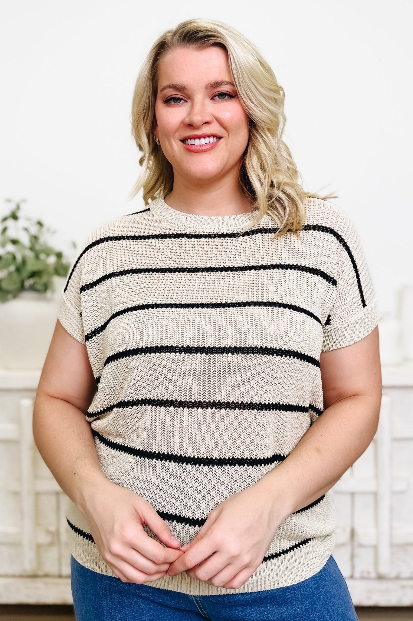 Feeling The Breeze Stripe Top - 2 Colors! - By Alexa Rae