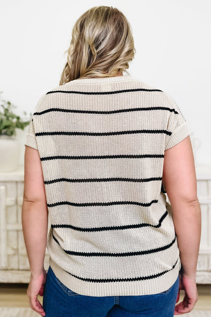 Feeling The Breeze Stripe Top - 2 Colors! - By Alexa Rae