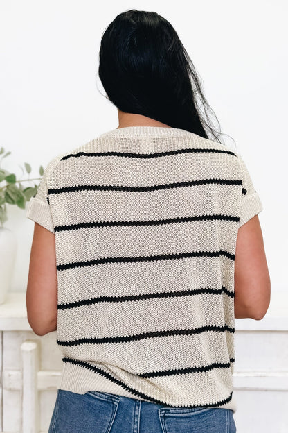 Feeling The Breeze Stripe Top - 2 Colors! - By Alexa Rae