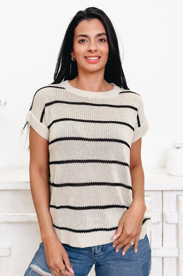Feeling The Breeze Stripe Top - 2 Colors! - By Alexa Rae