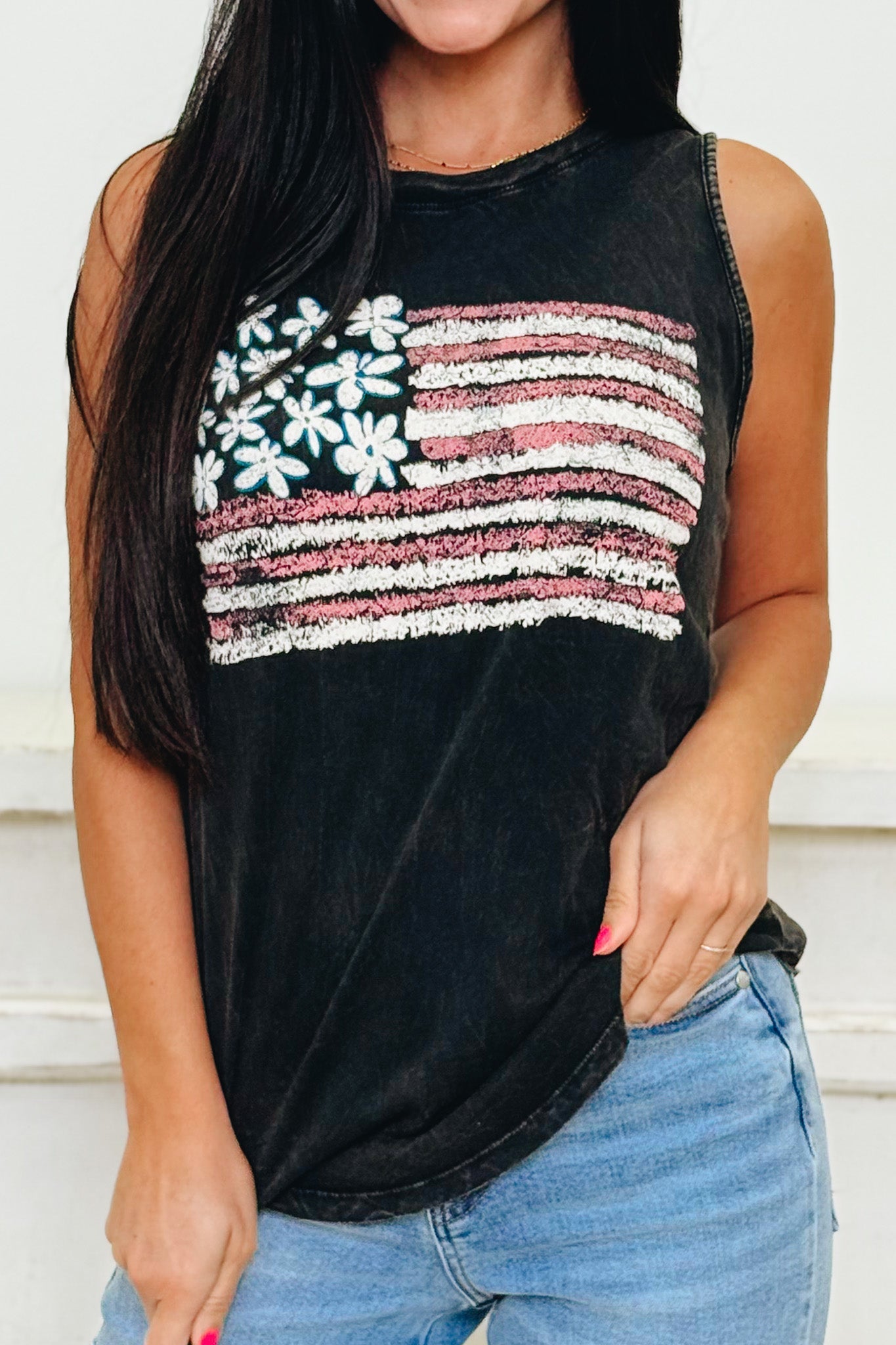 American Flag Graphic Tank Top - 4 Colors!