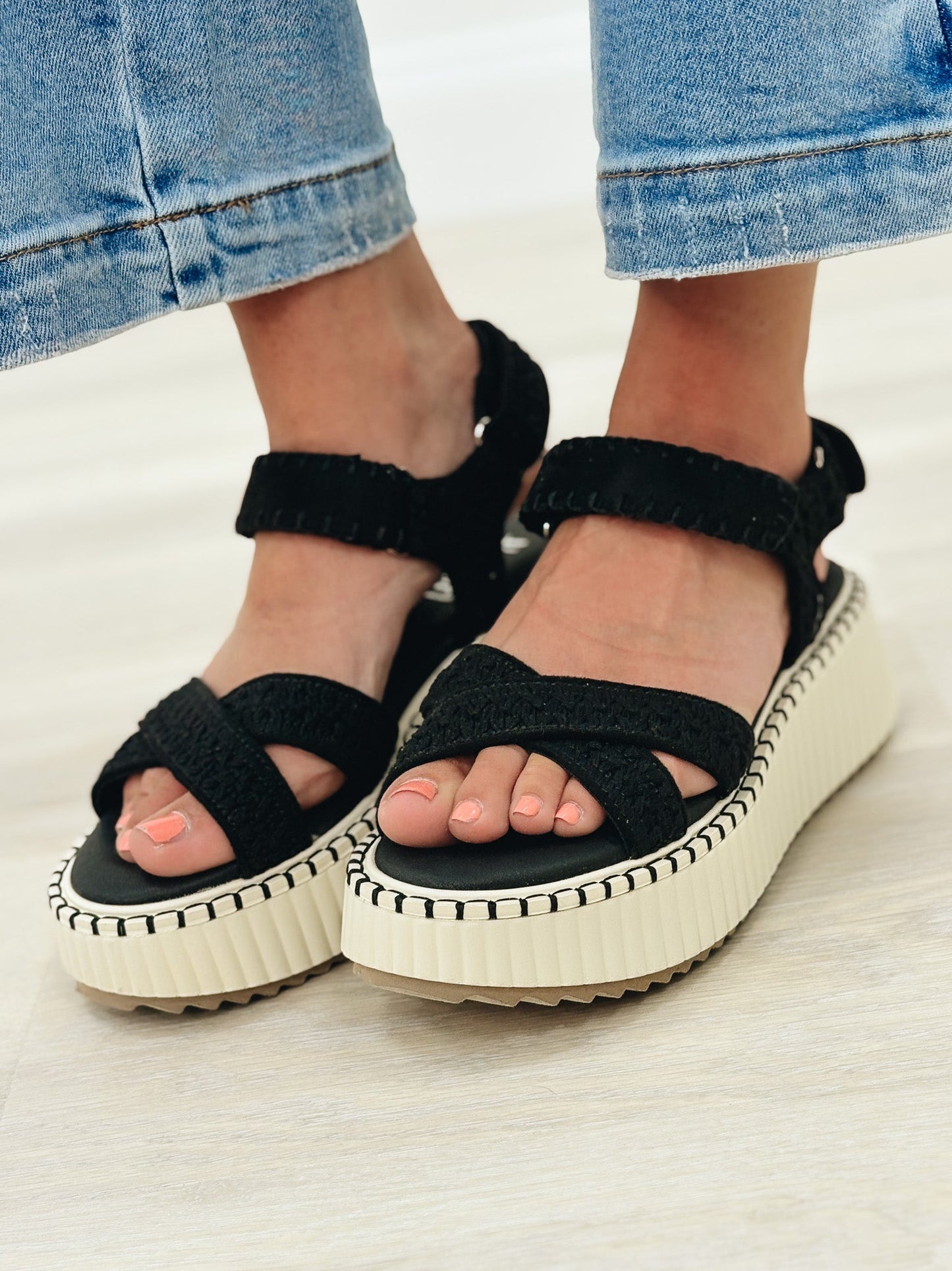 Corky's Total Catch Platform Sandals - Black