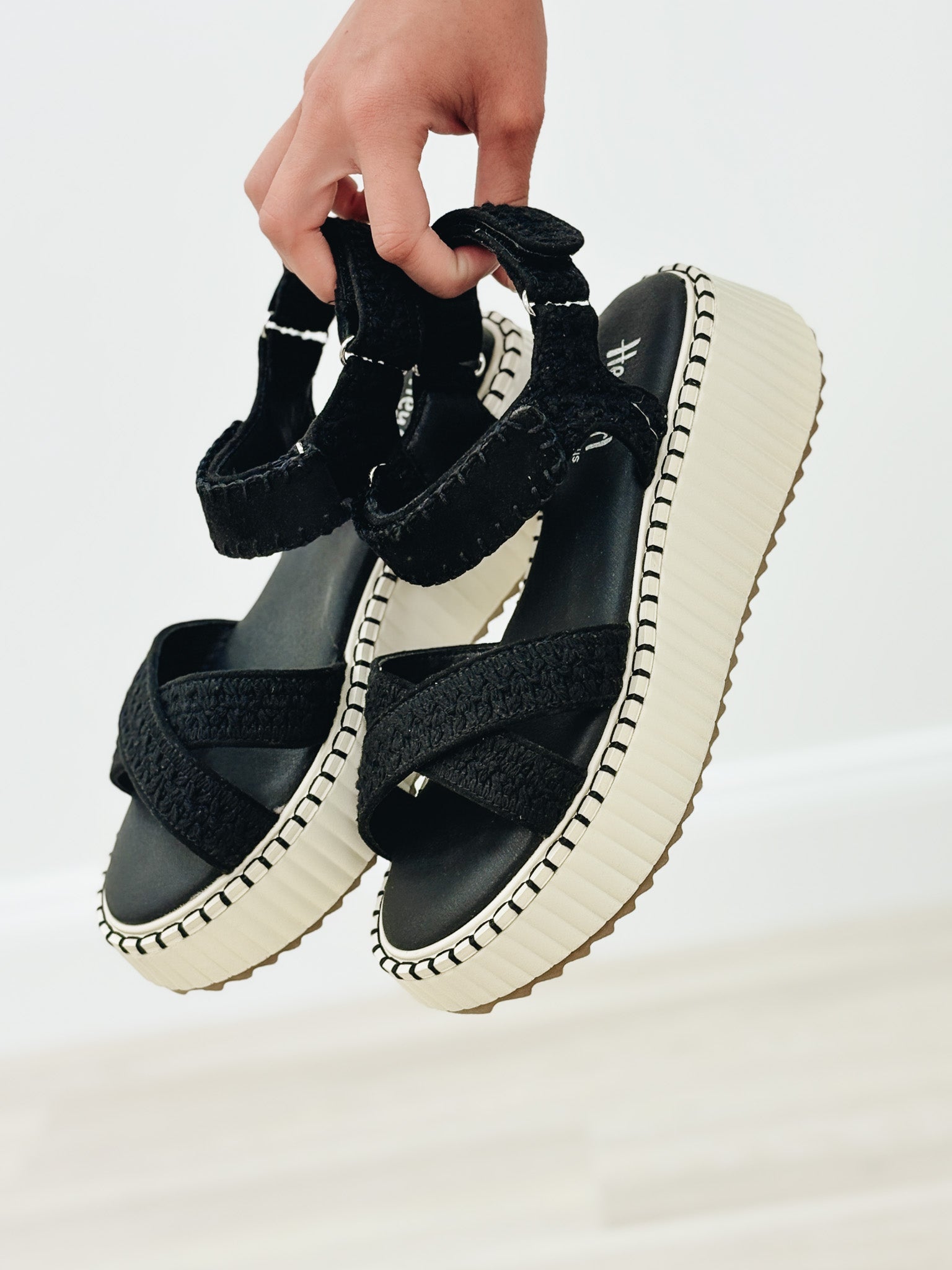 Corky's Total Catch Platform Sandals - Black