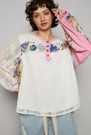 Floral Fizz Top - 2 Colors!