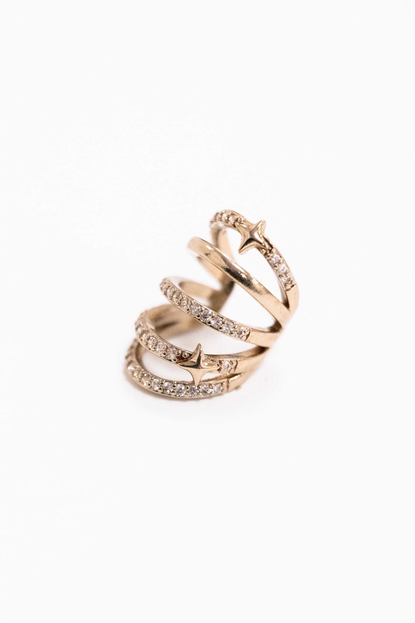 Met Gala Ear Cuff - Liquid Metallic Linen