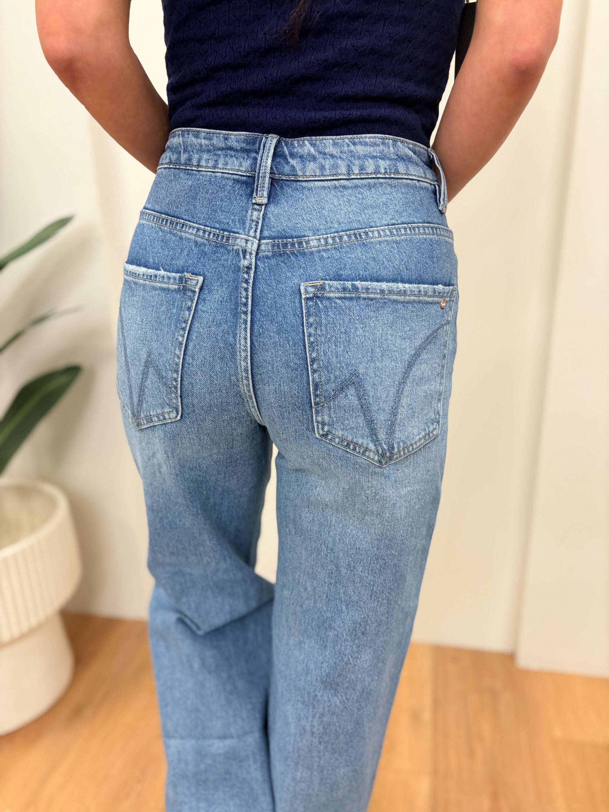 The Christina's By Mica - High Rise Wide Leg Jeans