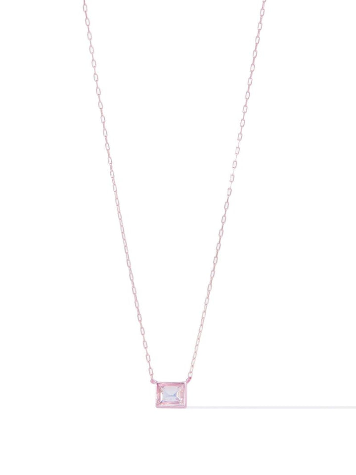 Skylar Necklace - Metallic Tickle Me Pink